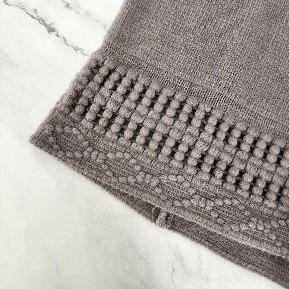 NWT Steve Madden Crochet Knit Soft Cozy Hooded Cape Poncho Knit Sweater Grey OS - Picture 5 of 9